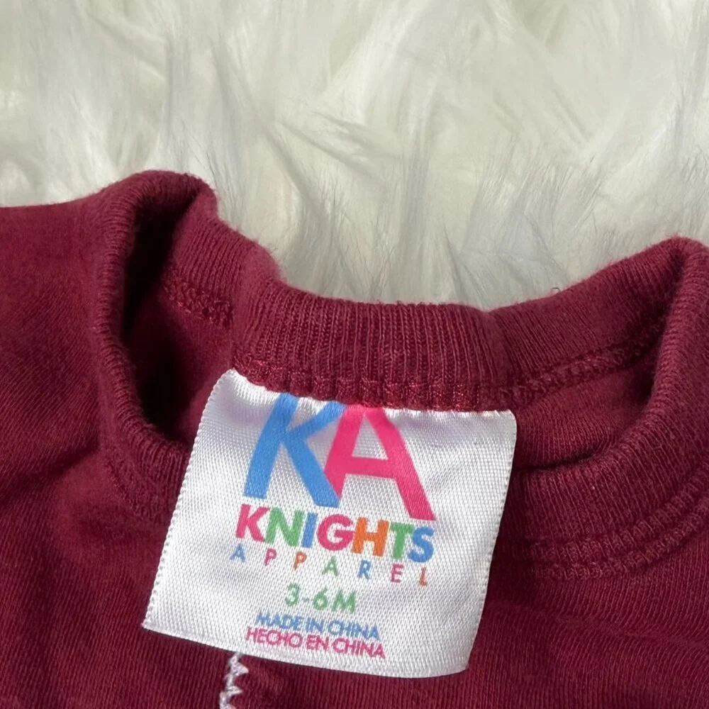 Virginia Tech Hokies Footed Sleeper Baby Girls 3-6 Months